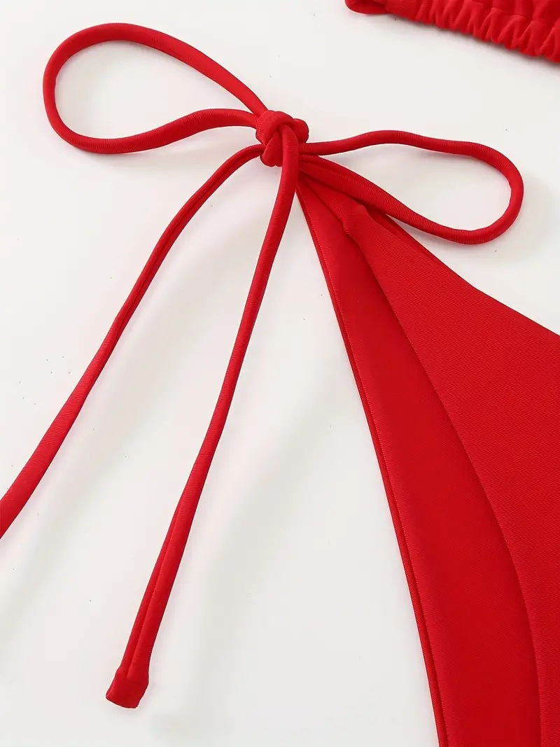 Two-Piece Triangle String Cheeky Bikini