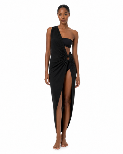 Saint-Tropez One-Shoulder Swim Cover