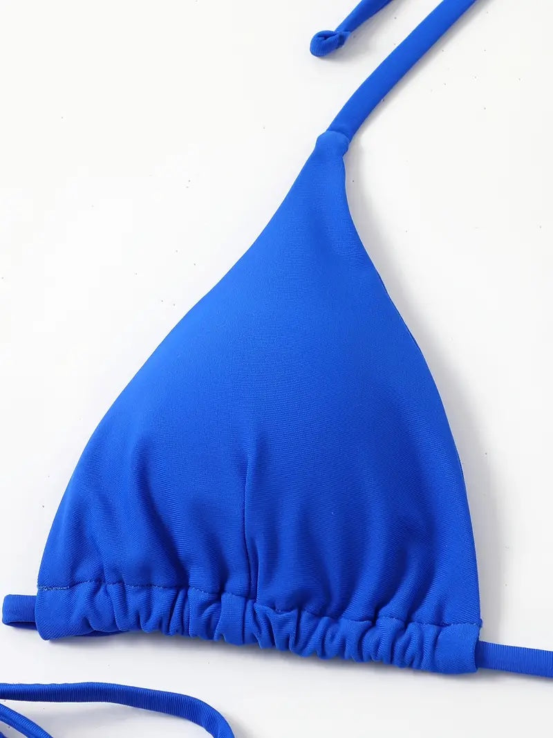 Two-Piece Triangle String Cheeky Bikini