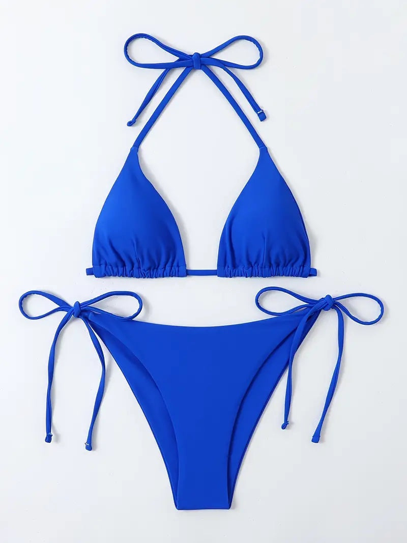 Two-Piece Triangle String Cheeky Bikini