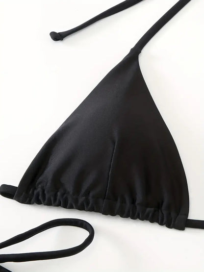 Two-Piece Triangle String Cheeky Bikini