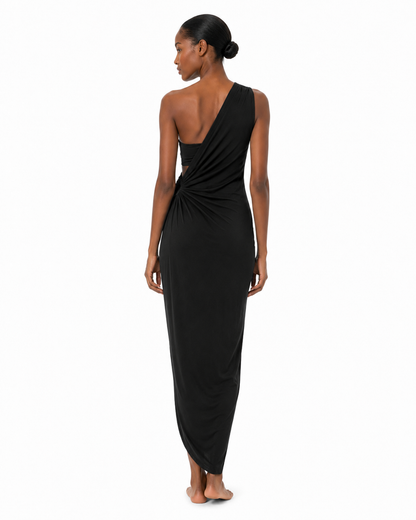 Saint-Tropez One-Shoulder Swim Cover