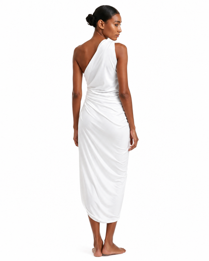 Saint-Tropez One-Shoulder Swim Cover