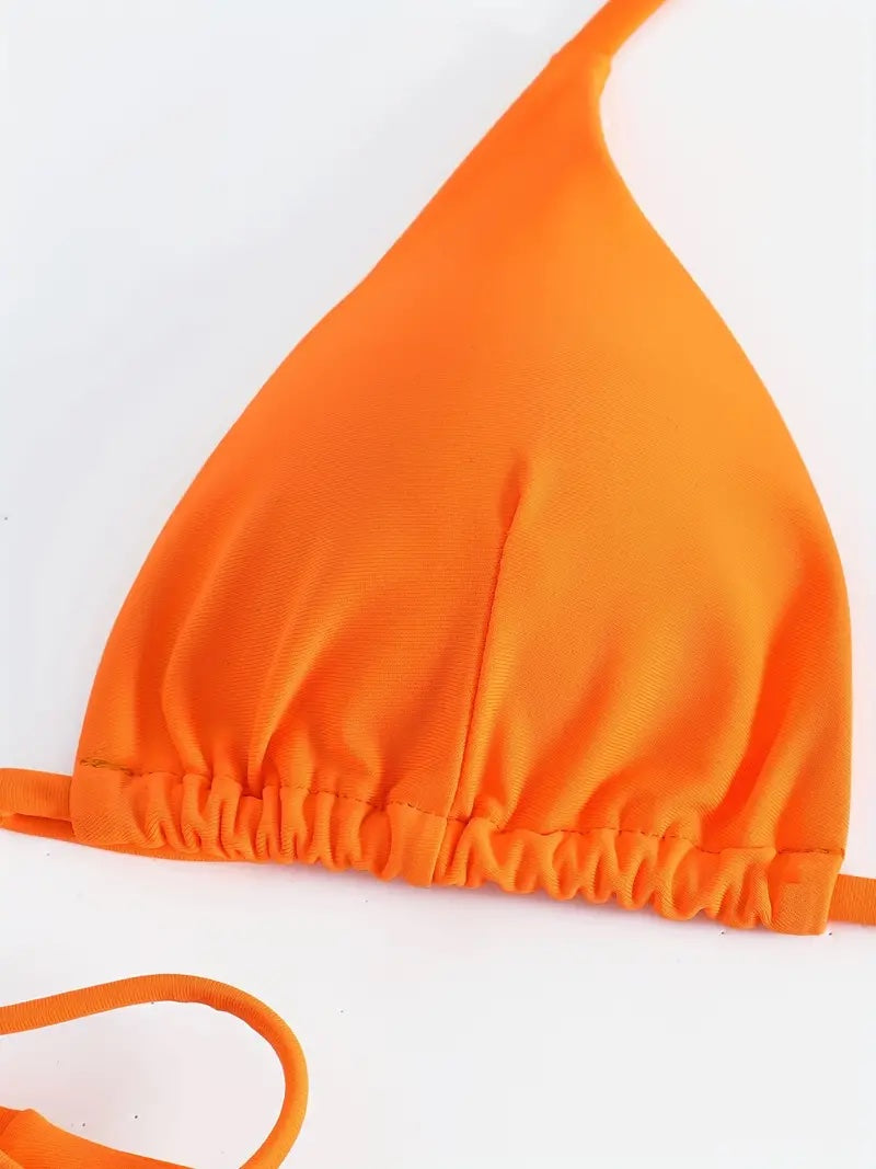 Two-Piece Triangle String Cheeky Bikini