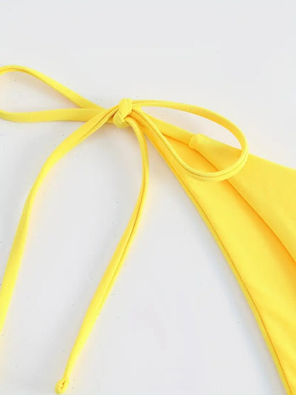 Two-Piece Triangle String Cheeky Bikini