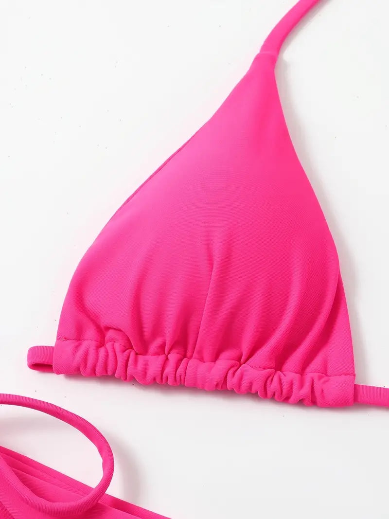 Two-Piece Triangle String Cheeky Bikini