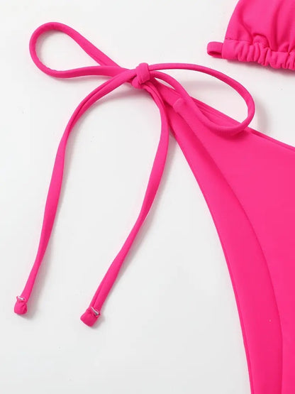 Two-Piece Triangle String Cheeky Bikini