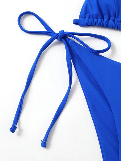 Two-Piece Triangle String Cheeky Bikini