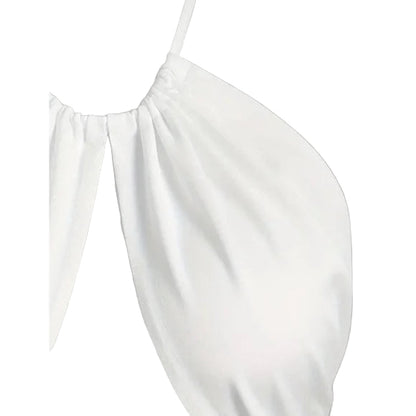 Cutout Halter Crop Top